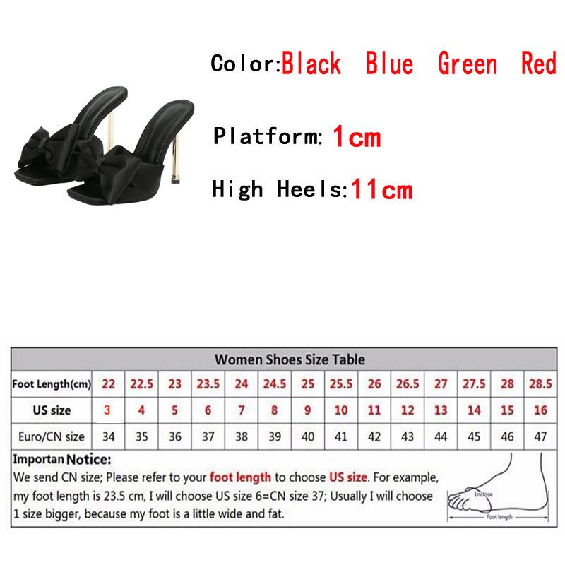 Fashion Fashion Party Metal High Heels Slippers Female Silk Butterfly-Knot Designer Gladiator Sandals Open Toe Summer Women Shoes Pumps
