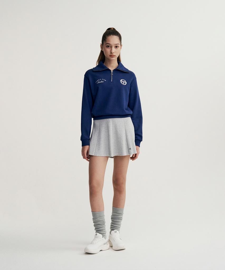 Sergio Tacchini W Daily Knit Flare Skirt (Melange Grey)