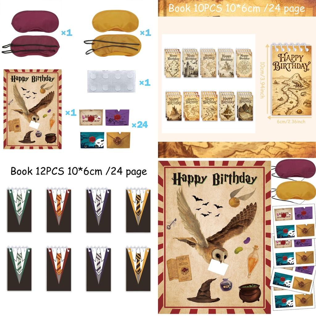 Potter Harry Theme Party Supplies With Posters And Notepad For Birthday Kids