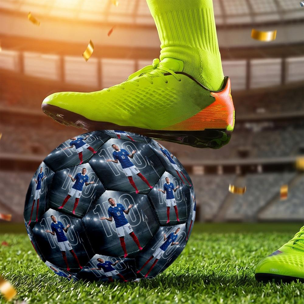 Mbappé Size 5 Football Machine-Stitched Indoor Outdoor Universal Football Perfect Commemorative Gift for Soccer Lovers