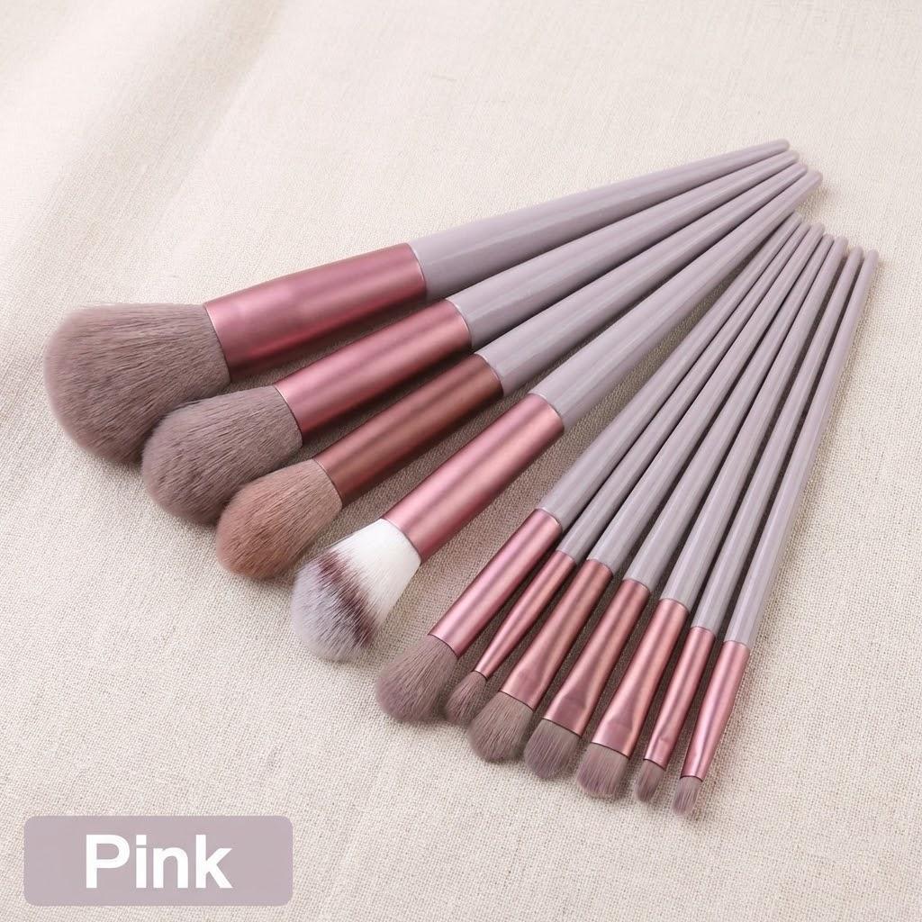 

Professional Makeup Brushes Set 13Pcs Kit Powder Eyebrow Eyeshadow Blush Velvet Bag Beauty Tools