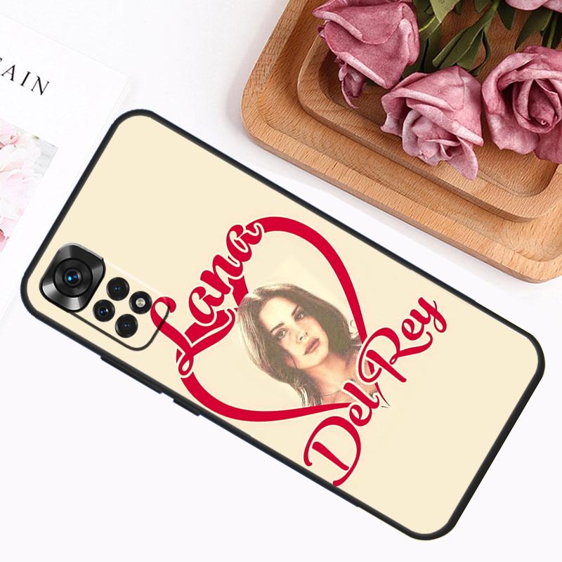 

Singer Lana Del Rey Case For Xiaomi Redmi Note 13 Pro 14 12 11 9 10 9S 10S 11S 12S Redmi 12C 13C 14C 10C Cover Redmi Note 11S