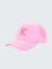 1pc Kid's 26 Alphabet Baseball Cap, Fashion Versatile Casual Sun Hat,Pink Mesh Breathable Trucker Cap, Suitable For Girls