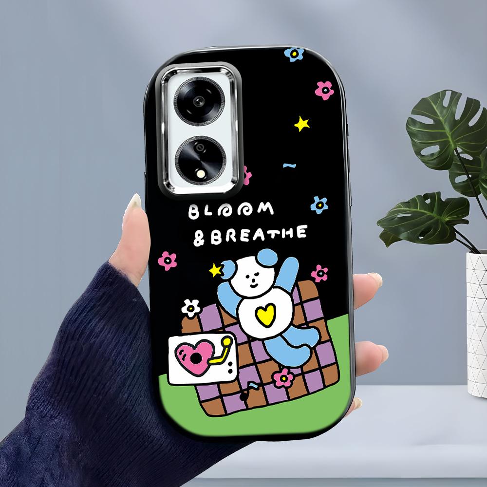 Ensfarget Sølvkant Linse Myk Flytende Silikon Støtsikkert Telefondeksel for iPhone Samsung Huawei Honor Xiaomi Redmi OPPO Realme Vivo Infinix Tecno