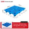 Warehouse Grid Plastic Pallet: Thickened Moisture-Proof Single-Sided Floor Mat for Logistics.