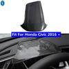 Kohlefaser-Styling Innenraum Instrumententafel Bildschirmrahmen Sonnenschutzblende Abdeckung Zierleiste für Honda Civic 2016 - Zubehör