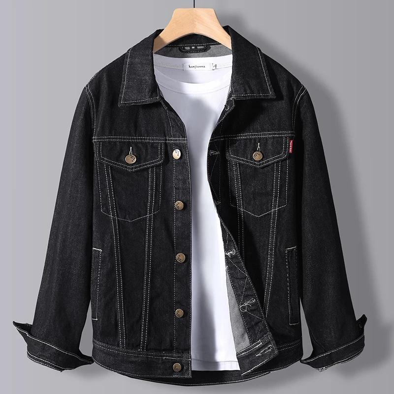 Spring&Autumn Men's Denim Jacket Male Korean Version of The Trend Handsome Outer Clothes Student Jacket Men