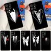 Man Suit Shirt Tie Soft Case For Samsung Galaxy S24 Ultra S9 S10 S20 S22 S21 Plus S23 FE S25 Ultra Funda Cover