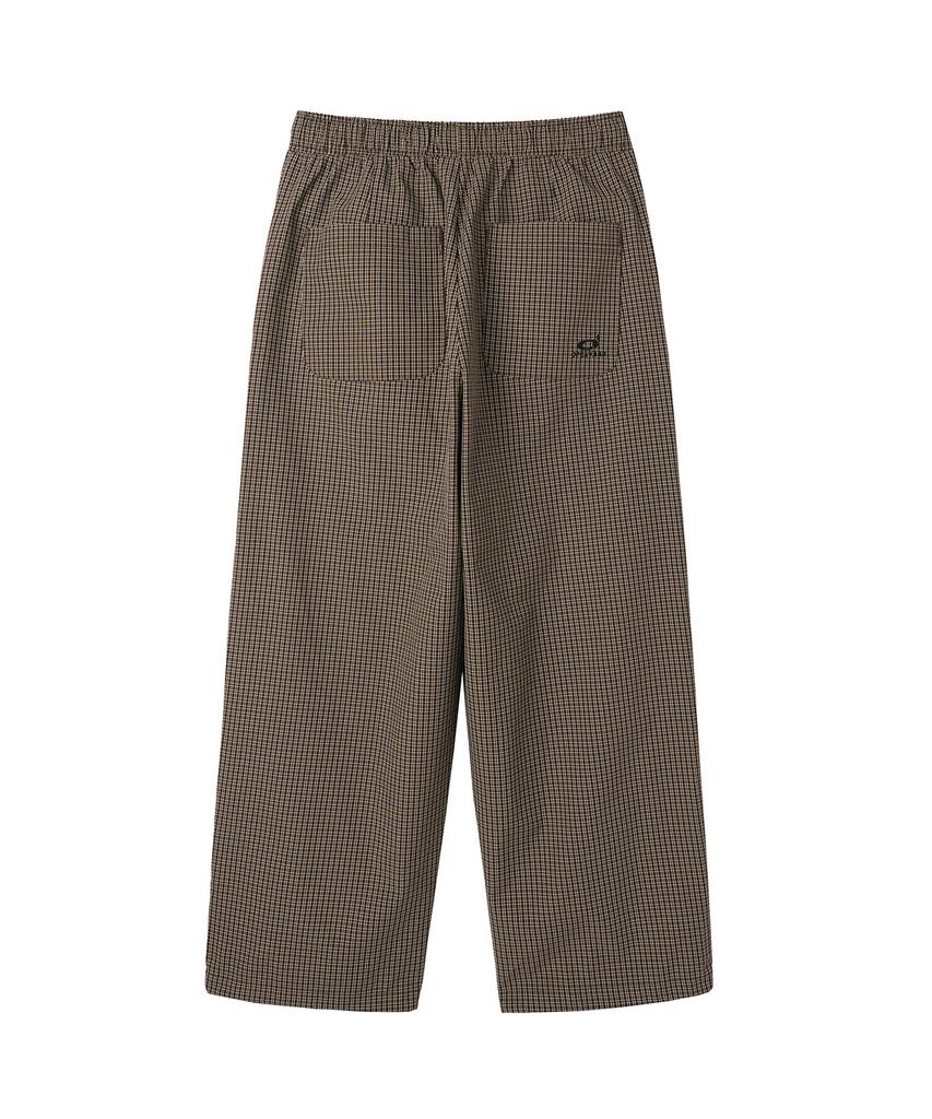 OHY O Logo Check Track Pants - Brown