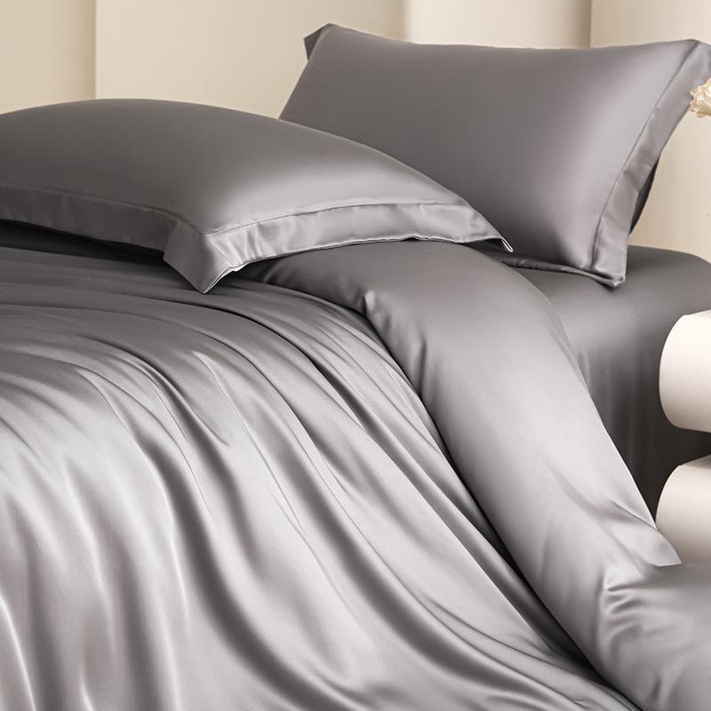 Summer Cooling Tencel Lyocell Ice Silk Bedding Set (4-Piece)