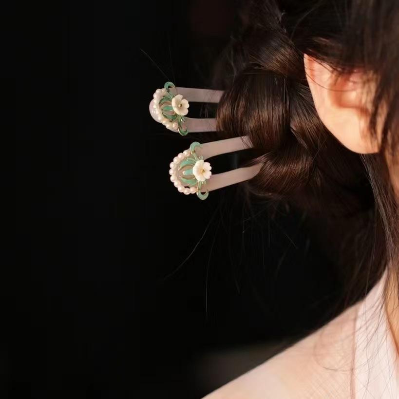 Ming & Song Style Women's Modern Acetate Hairpin - Hanfu Hair Accessories for Daily Wear