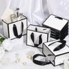 15pcs Mini White Paper Gift Bags with Handles Perfect for Wedding Favors Birthday Parties Mother's Day Valentine's Day Presents Jewelry Making Display