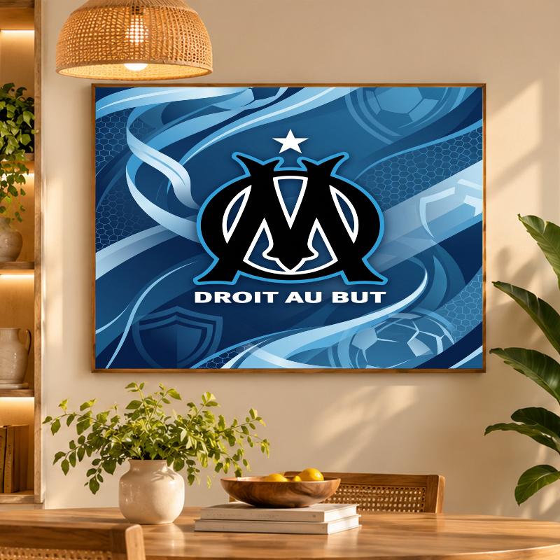 5D Diamond Painting Olympique Lyonnais FC DIY Full Drill Diamond Art Kit Home Decoration