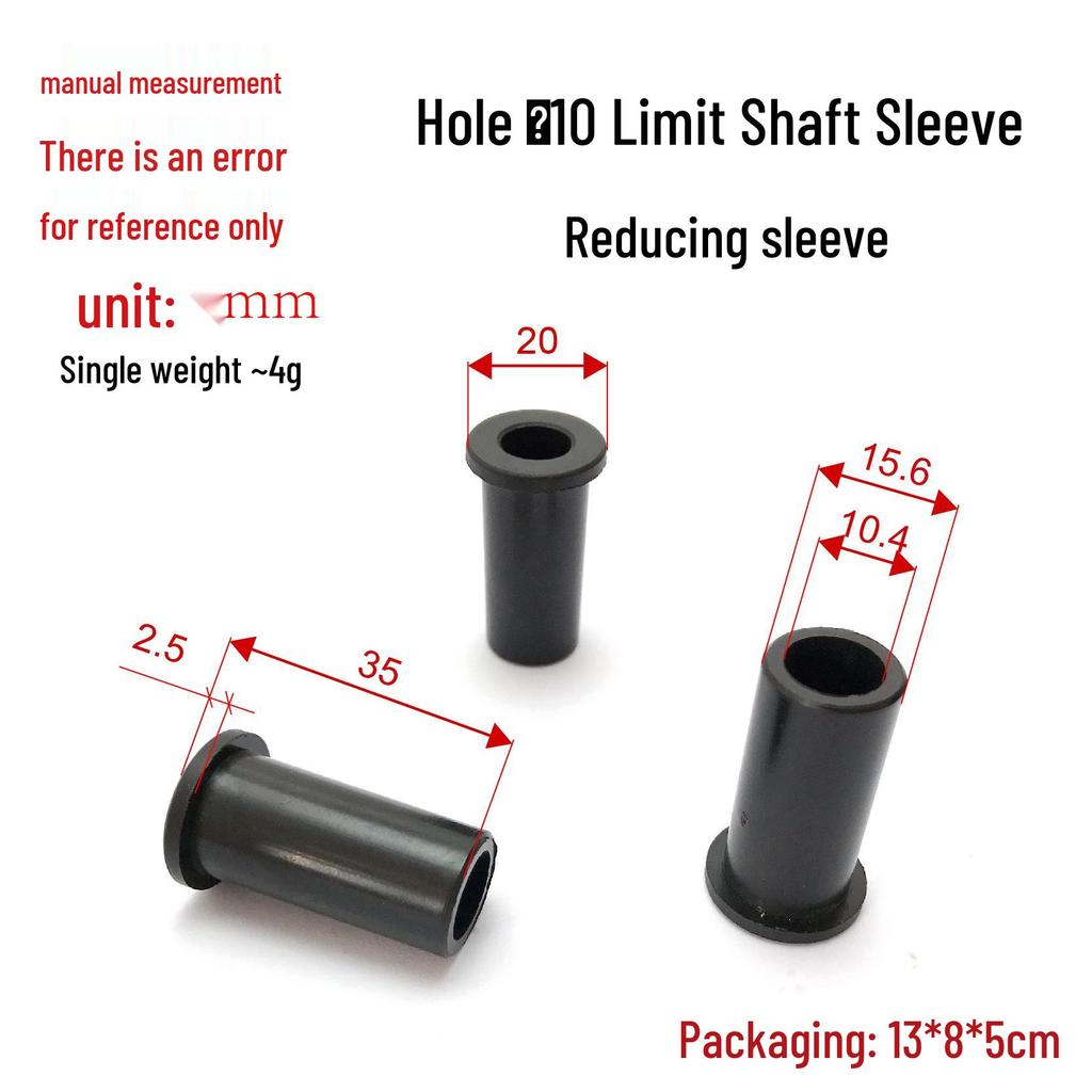 T-Shaped Rubber Sleeve Cap for Fitness Equipment - Inner Hole 10, Shaft Sleeve, Stepped Sleeve, Plastic Plug, Pin Inserter Accessory.
