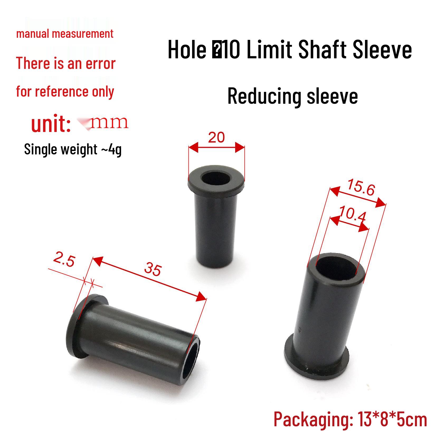 

T-Shaped Rubber Sleeve Cap for Fitness Equipment - Inner Hole 10, Shaft Sleeve, Stepped Sleeve, Plastic Plug, Pin Inserter Accessory. Plastic