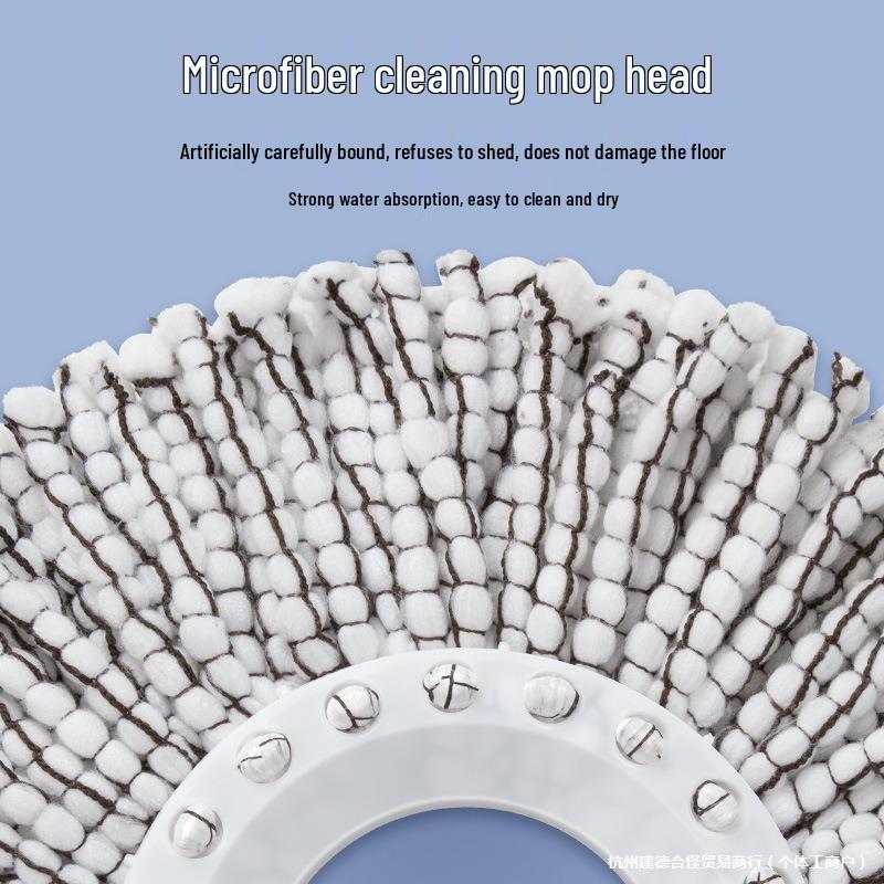 Spin Mop 2025: Dual Wet/Dry Self-Wringing Bucket System, Hands-Free Cleaning Solution