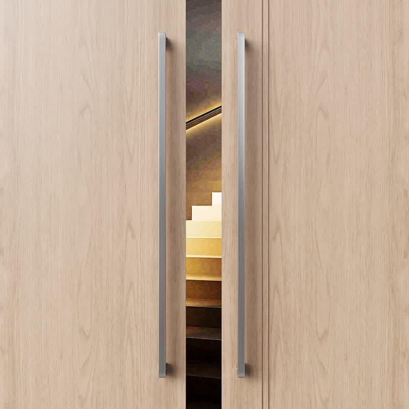 Modern Minimalist Sliding Tempered Glass Door