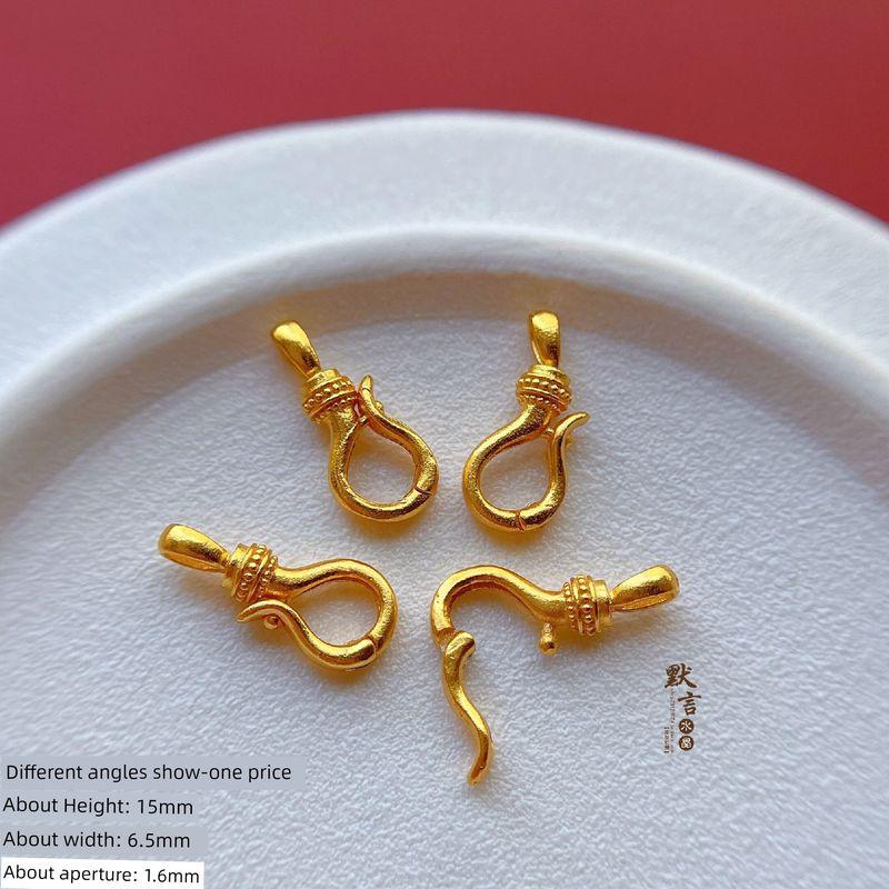 

S925 Посеребренные аксессуары в старинном стиле S-образная застежка Универсальная застежка Умная кнопка Съемная подвеска Аксессуары для DIY украшений SA3326(Single)