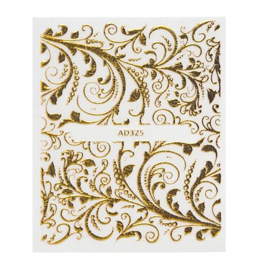 Yousheng 20Pcs/Set Manicure Decal Universal Lightweight Paper Metal Hot Pattern Nail Decal for Women