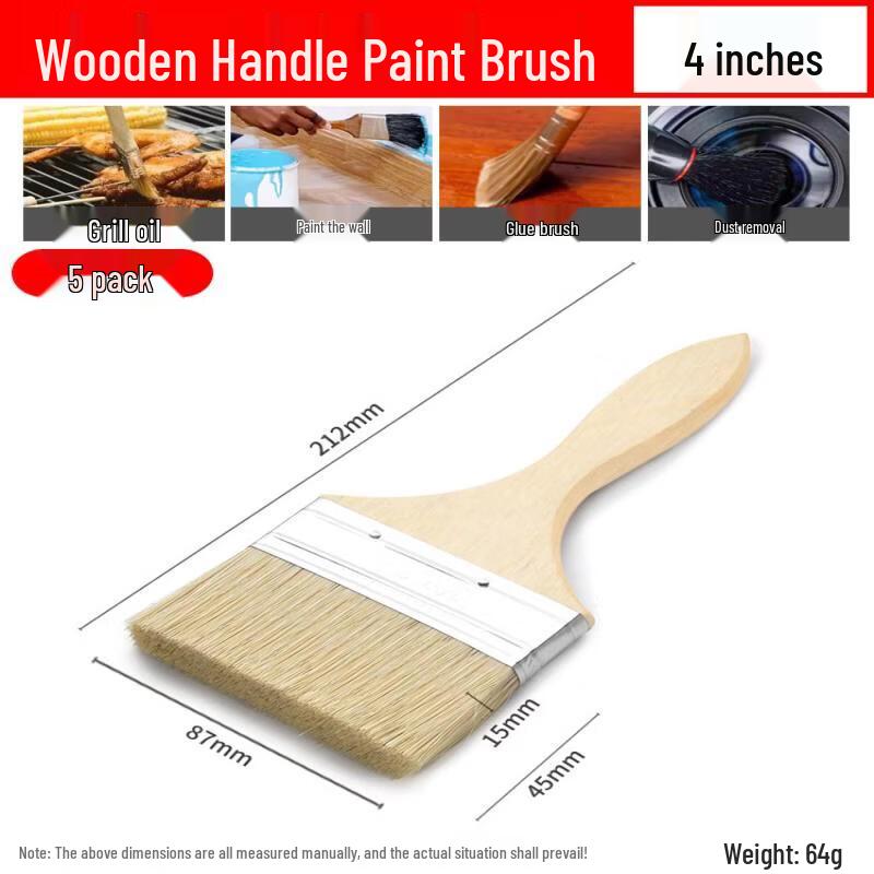 Thickened Boar Bristle Paint Brush Set