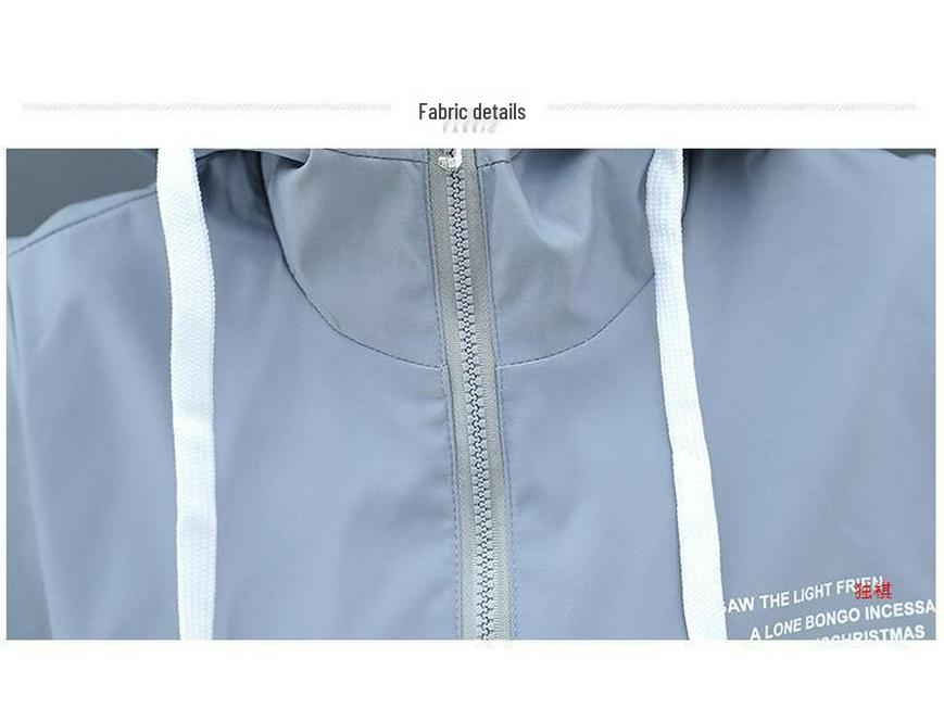 Women's Short Hooded Lined Coat - Korean Style Loose Casual Baseball Jacket for Spring and Autumn.