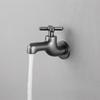 Mop Pool Faucet Soild Brass Gray Black Wall Mounted Creative Single Cold Balcony Washbasin Mop Pool Faucet Outdoor Garden Faucet