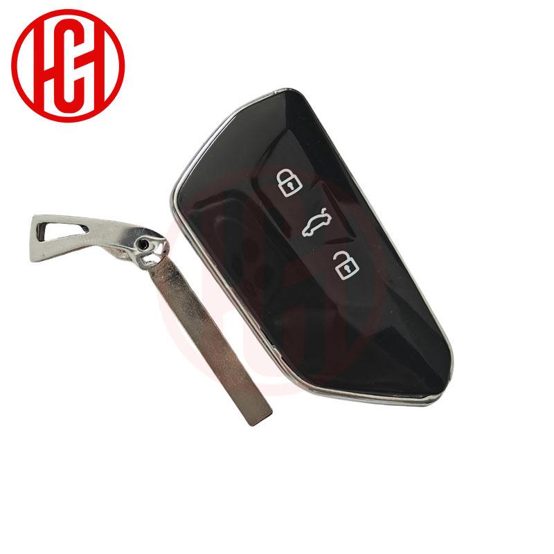 3 Buttons Remote Control Key Shell for Volkswagen Golf 8 for VW Smart Card Case KD HZ25 ZA25 Remote Control Key Casing