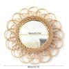  Natural Rattan Innovative Art Decorative Makeup Mirror Dressing Living Room Bathroom Wall Hanging Craft