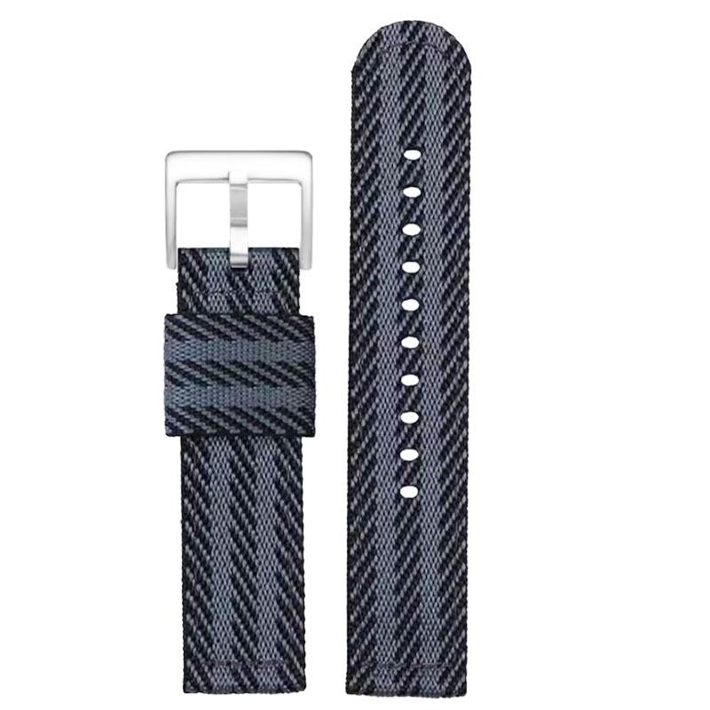 

Потовщений нейлоновий ремінець у стилі НАТО для годинників Seiko - 20/22 мм 22mm + Silver Buckle