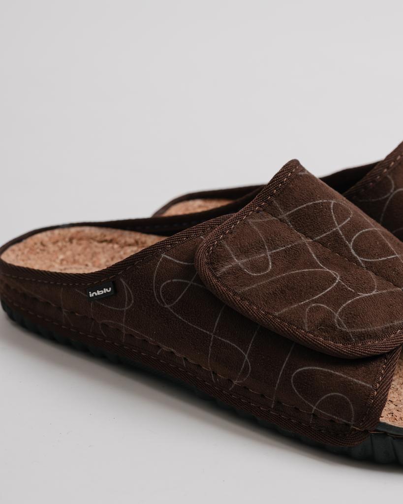 Тапочки с открытым носом Inblu FM1H 42 коричневые