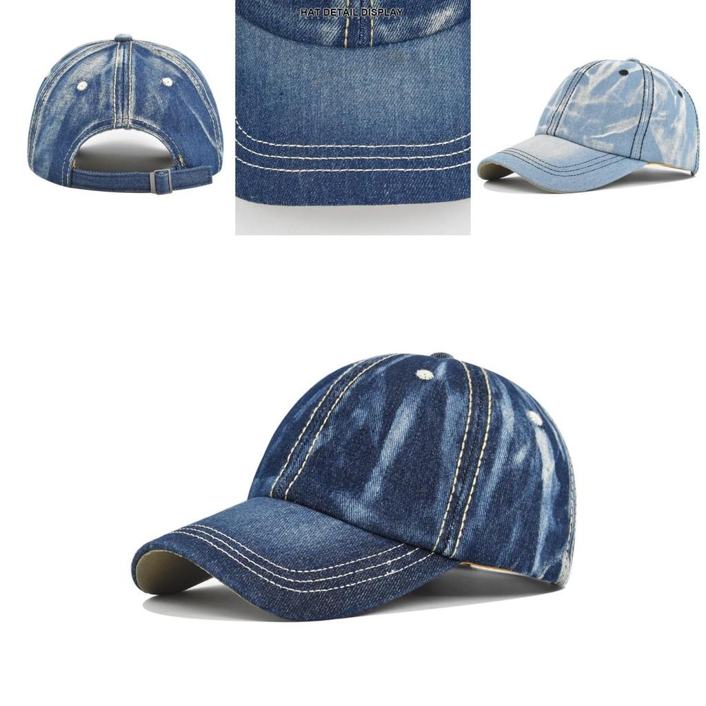 Casual Fashion Denim Baseball Cap In Blue Shades Cotton Material