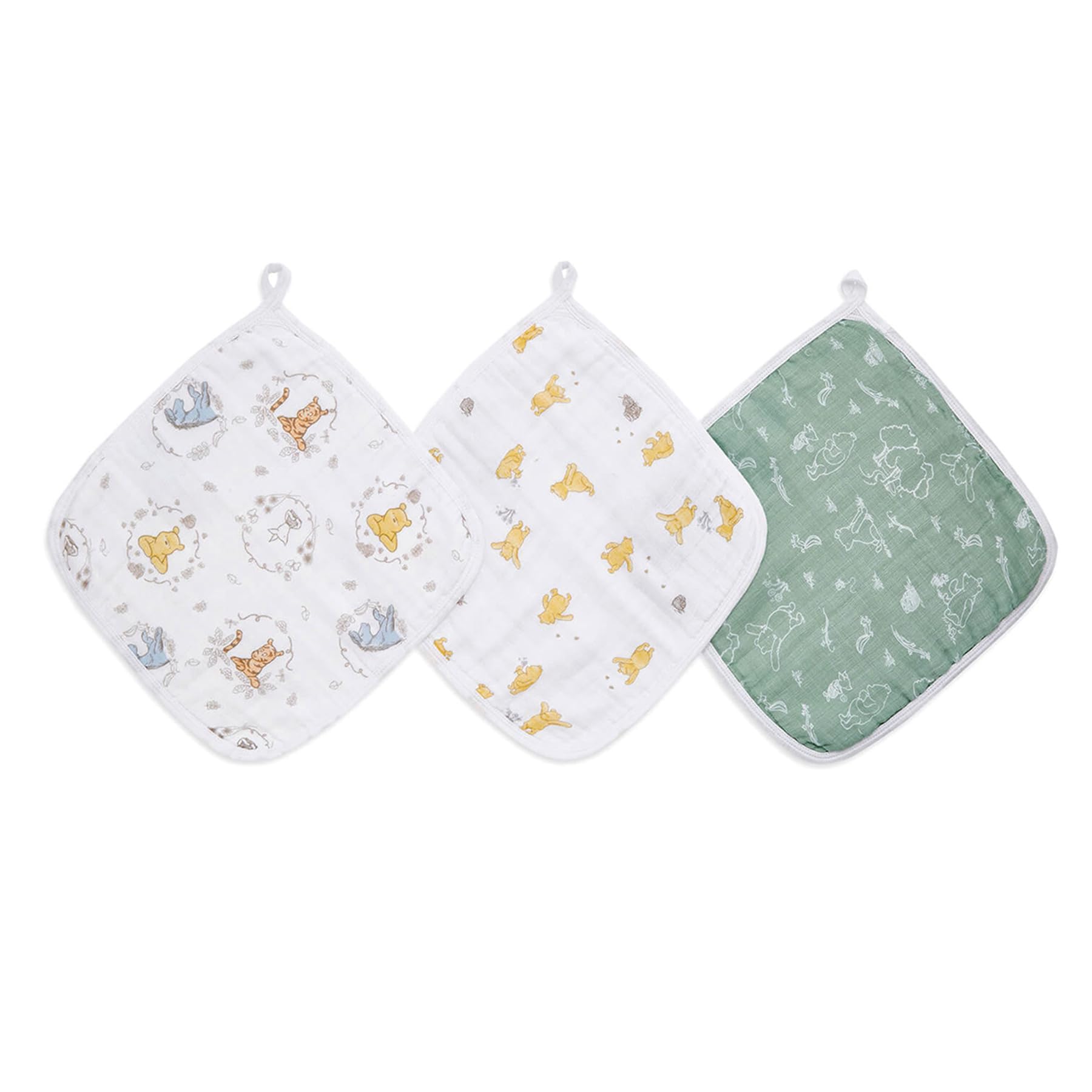 

aden anais essentials Мочалка Disney Winnie the Муслин Мягкий к Марле Детская WCADAEDEWCC30008DIJB + Набор, Набор из 3 предметов, Пух, Хлопок, Дышащий,