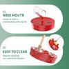 Hummingbird Feeder - Wide Mouth Nectar Feeder with Ant Moat, Easy-Refill Top & Leak-Proof, Unique Gift Outdoor Garden & Backyard Decor Hanging -