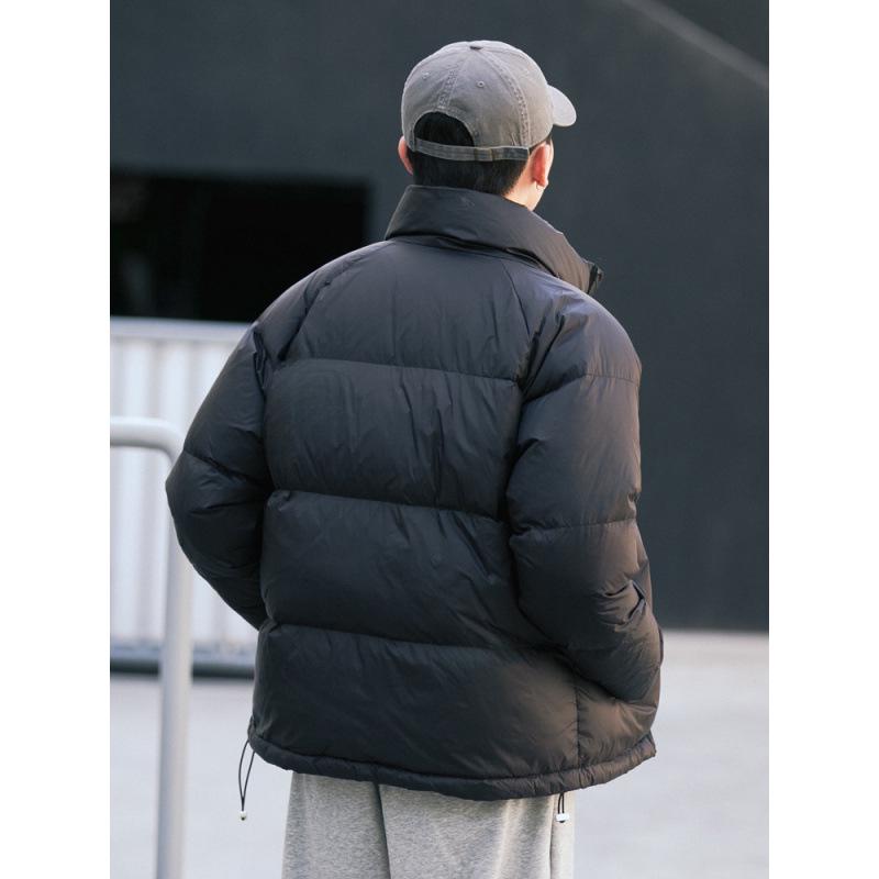 Men's 2024 Stand Collar Lightweight Down Workwear Jacket - Short, Thickened, High-End Feel