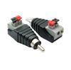 Speaker Phono RCA Male to Terminal Strip Connector Adapter of 2-Screw Audio/Video (Set 2)