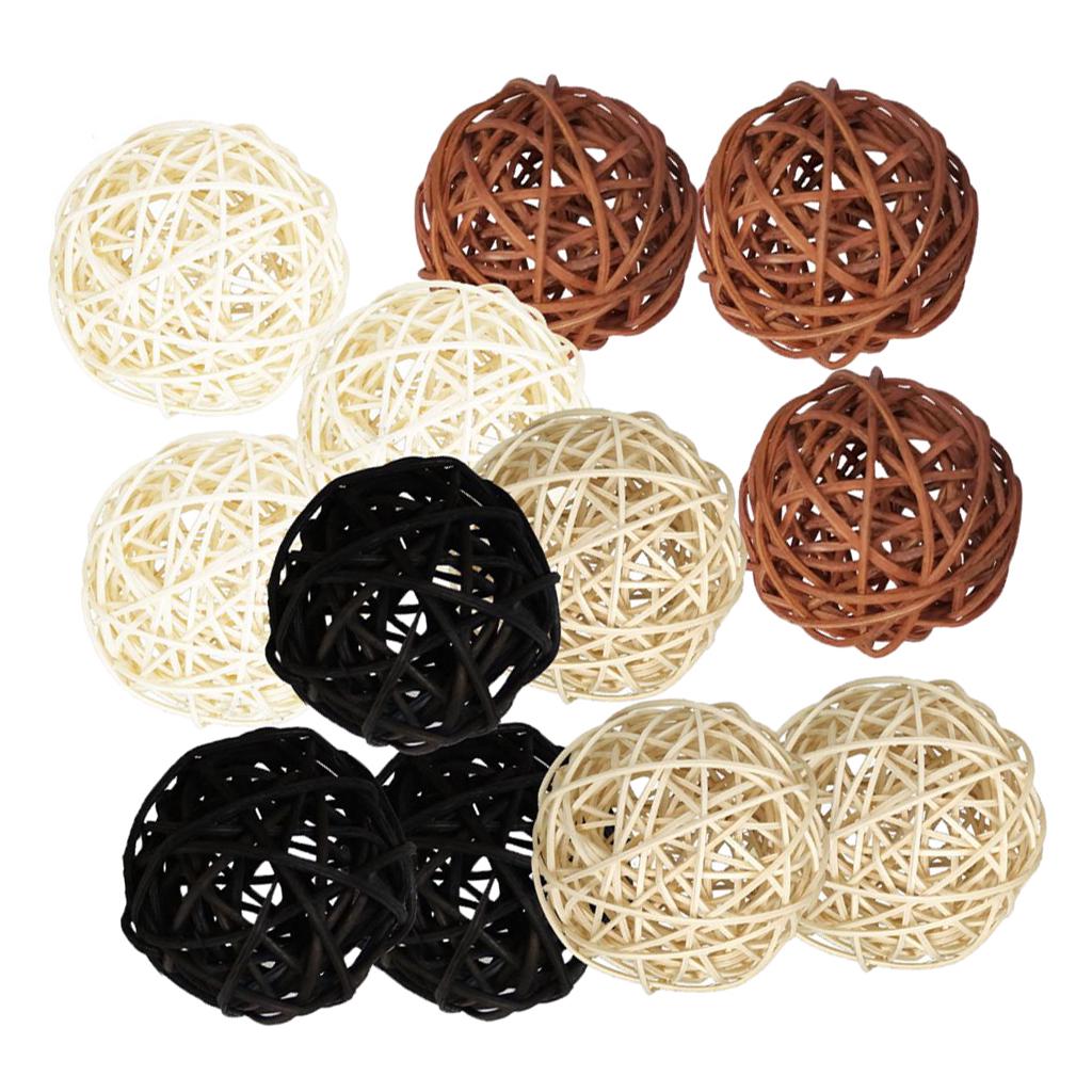 20Pcs 3CM Colorful Rattan Ball DIY Making Craft Wedding Party Home DecorR/_yk