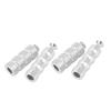 2 Pair Motorcycle Brake Foot Peg CNC Process Plating Precise Fit For M6 6mm Mounting Bolts Motorbike