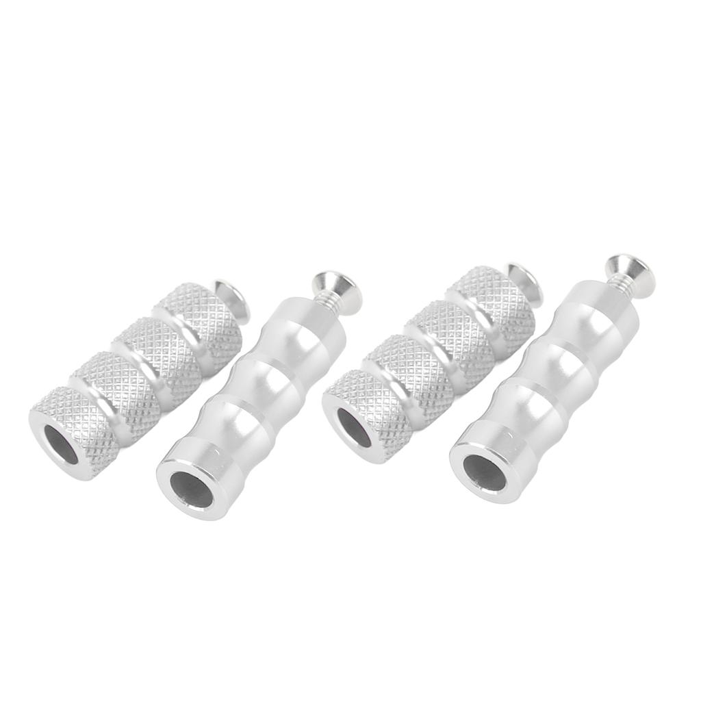 2 Pair Motorcycle Brake Foot Peg CNC Process Plating Precise Fit For M6 6mm Mounting Bolts Motorbike