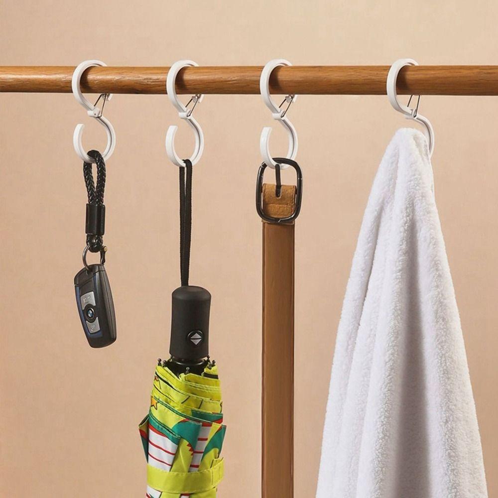 Plastic Closet Hook Transparent Storage Organizer Durable Storage Hook  Kitchen