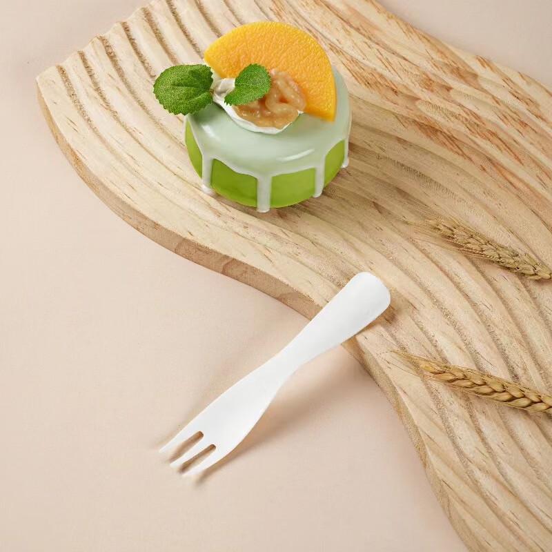 Disposable Plastic Dessert & Fruit Forks, 100-Count Individually Wrapped