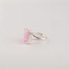 Morganite Gemstone Silver Promise Ring, 925 Sterling Silver Handmade Jewelry For Love RR-86-4
