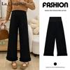 La Chapelle High-Waisted Maternity Casual Cropped Trousers