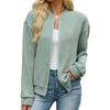 Women's Open Front Cardigan Long Sleeve Casual Loose Solid Color Sweater Jacket with Pockets