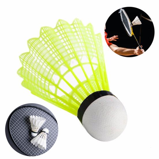 Best Sporting Set 6 Volani Da Badminton – Misti Nylon E Piuma, Per Principianti E Professionisti