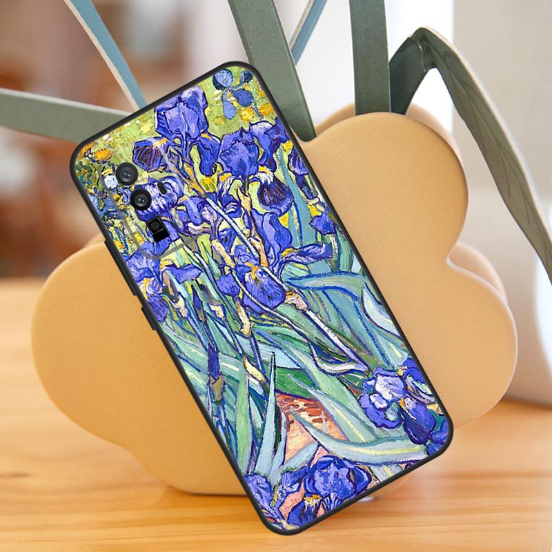 Irises Painting Case For POCO X3 X6 F6 Pro M6 X5 F3 F5 M5s Xiaomi 13 14 Ultra 12 Lite 11T 12T 13T Pro Cover