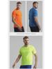 Unisex Quick-Dry Mesh Running T-Shirt with Reflective Design