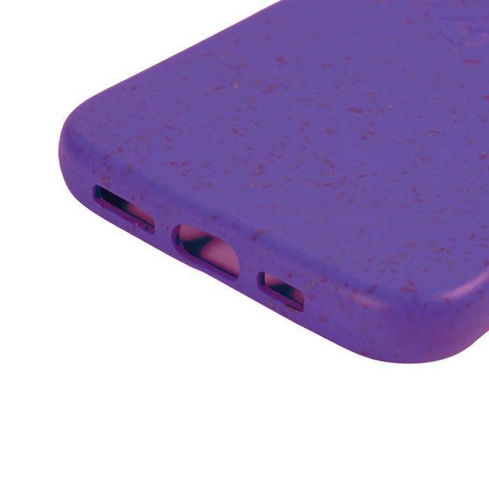 Coque biodégradable - iPhone 15 Pro Max - Violet - Écologique - Paille de blé