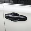 for Toyota Innova MK2 AN140 2015~ Carbon Fiber Door Handle Cover Car External Protective Accessories Goods Styling Stickers