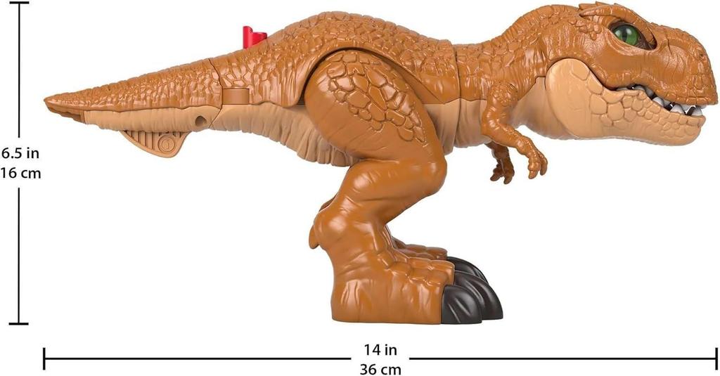 Fisher-Price Imaginext Jurassic World T. Rex (The New Ruler of Jurassic World) [Approximately 36cm Long] [Ages 3 and Up] HFC04 Brown, Medium