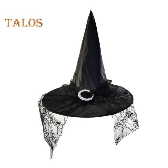 

Хэллоуин Шляпа Ведьмы Кружева Паутина Декор Большие Поля Острый Волшебница Волшебница Косплей Дом с Привидениями Карнавальный Костюм Партии Кепка Головной Убор чёрный